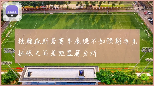 杨瀚森新秀赛季表现不如预期与克林根之间差距显著分析